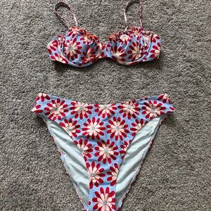 Cupshe Golden Hour Feelings Floral Bikini Set